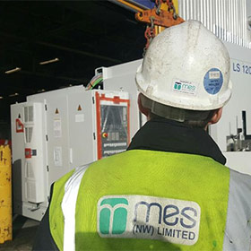 unloading & siting the 1st delivery of CNC machinery